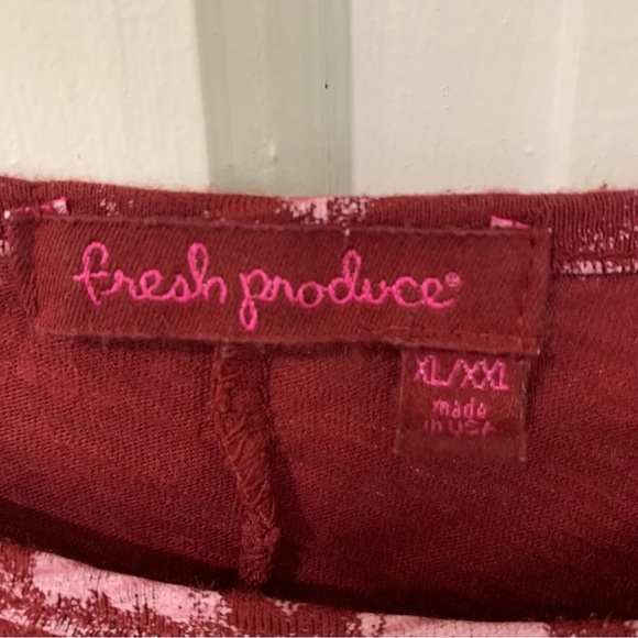 Fresh Produce High Low Long Sleeve Bohemian Made in USA Top Size XL/XXL - Picture 4 of 9